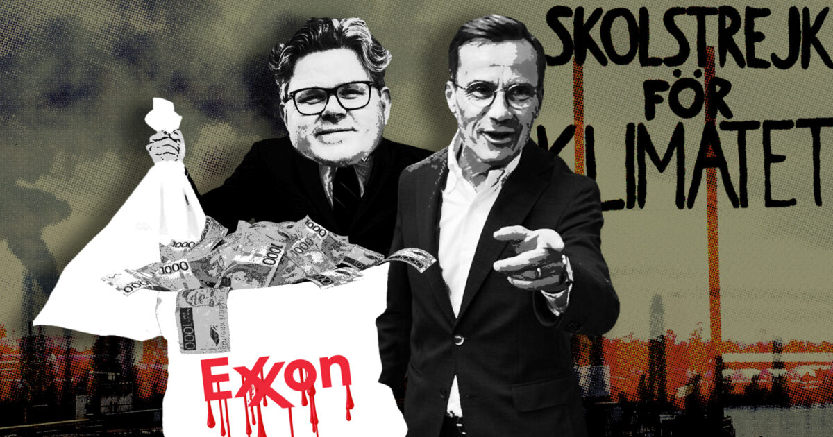 Ulf Kristersson och Gunnar Strömmer har olja på händerna