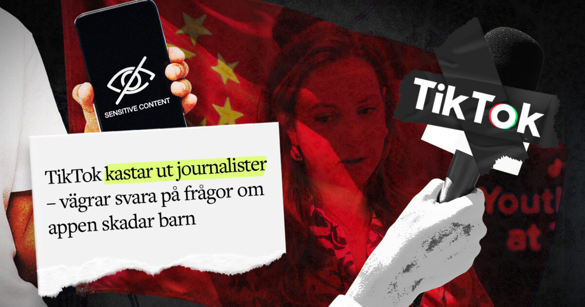 TikTok kastade ut journalister som ställde kritiska frågor
