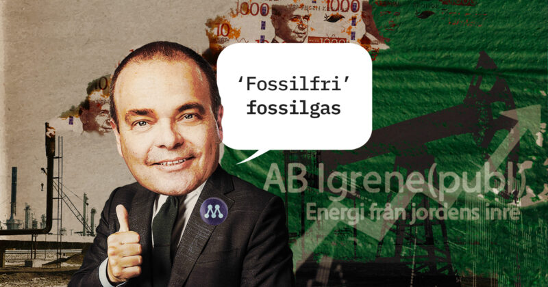 Gasföretaget Igrens Sven-Otto Littorin säger "Fossilfri fossilgas".