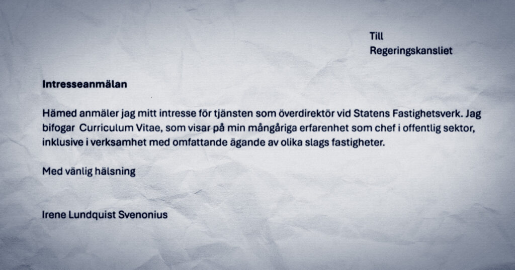 Svenonius två-raders ansökan