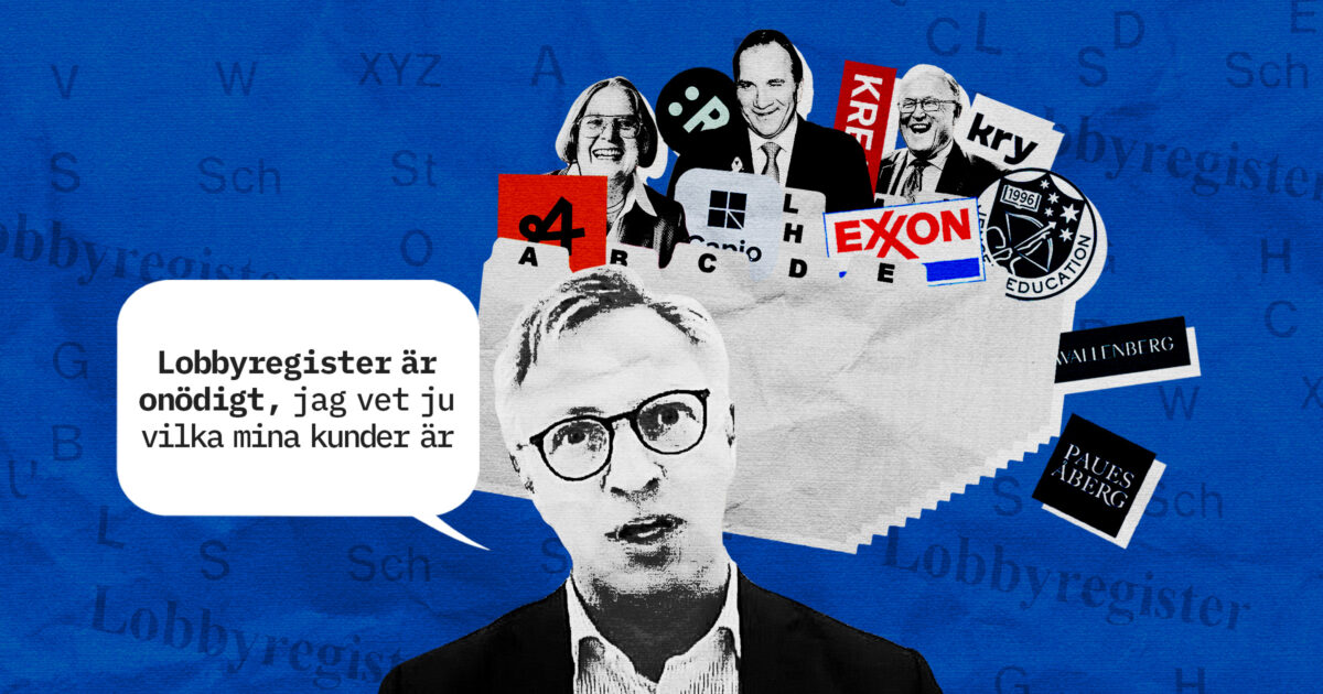 ALLAN ÅBERG och lobbyregister. Kläggets montage.