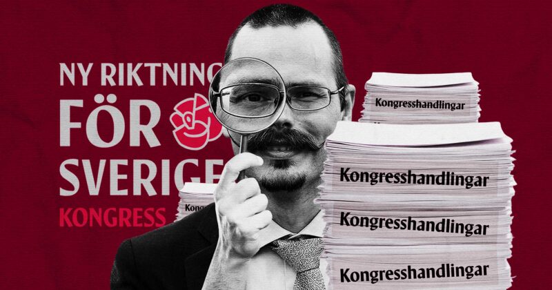 Max Andersson granskar lobbyism och lobbyreglering inför S-kongressen 2025. Kläggets montage.