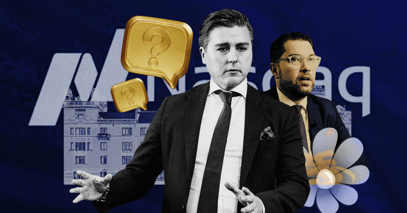 Gustav Gellerbrant (SD) och Jimmie Åkesson (SD)