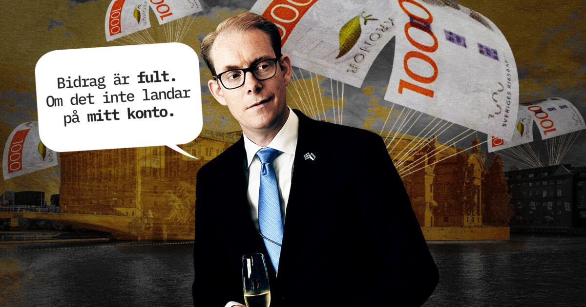Billström och hans fallskärm av pengar
