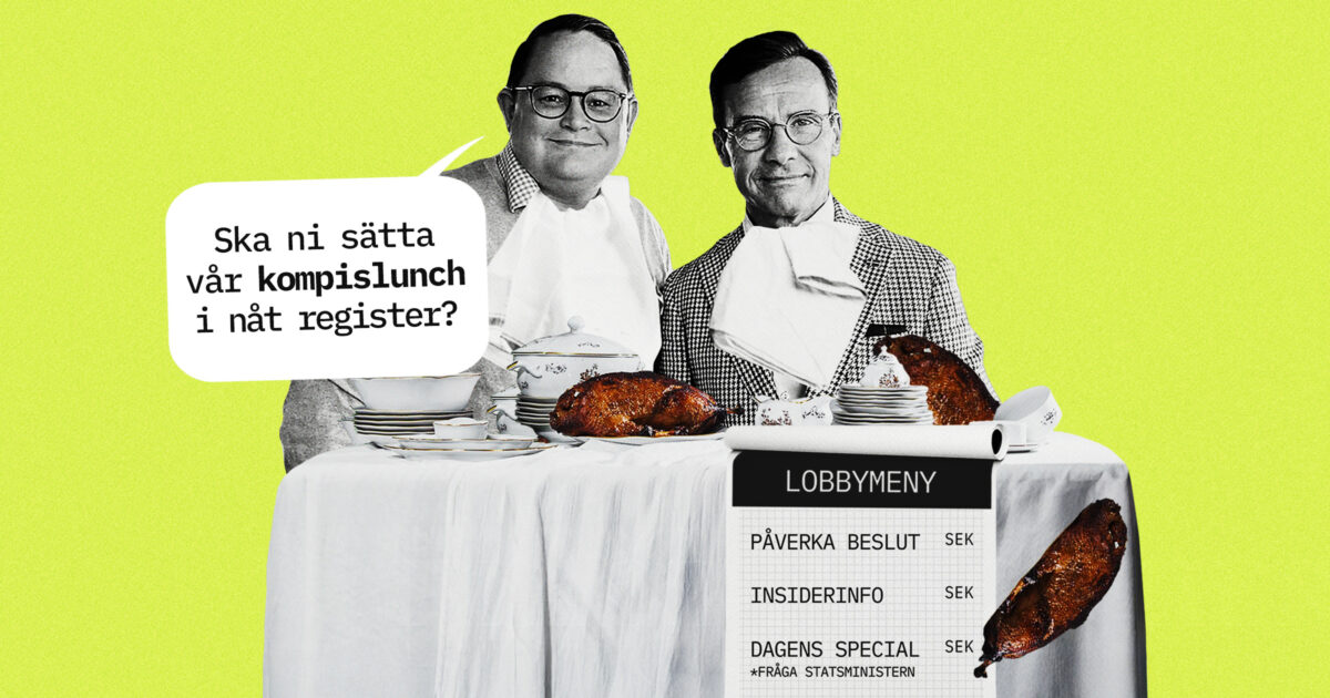 Erik Raita, Paues Åberg, och Ulf Kristersson. Kläggets montage