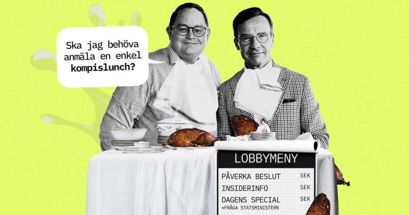 Erik Raita, Paues Åberg, och Ulf Kristersson. Kläggets montage