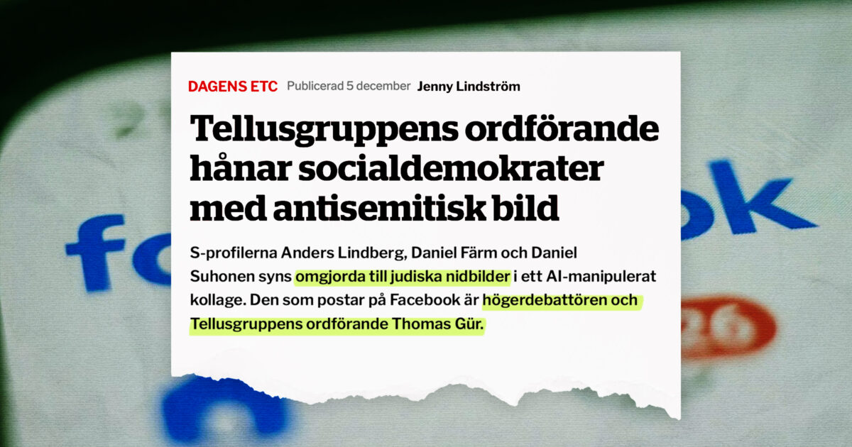 Dagens ETC skriver om Thomas Gür