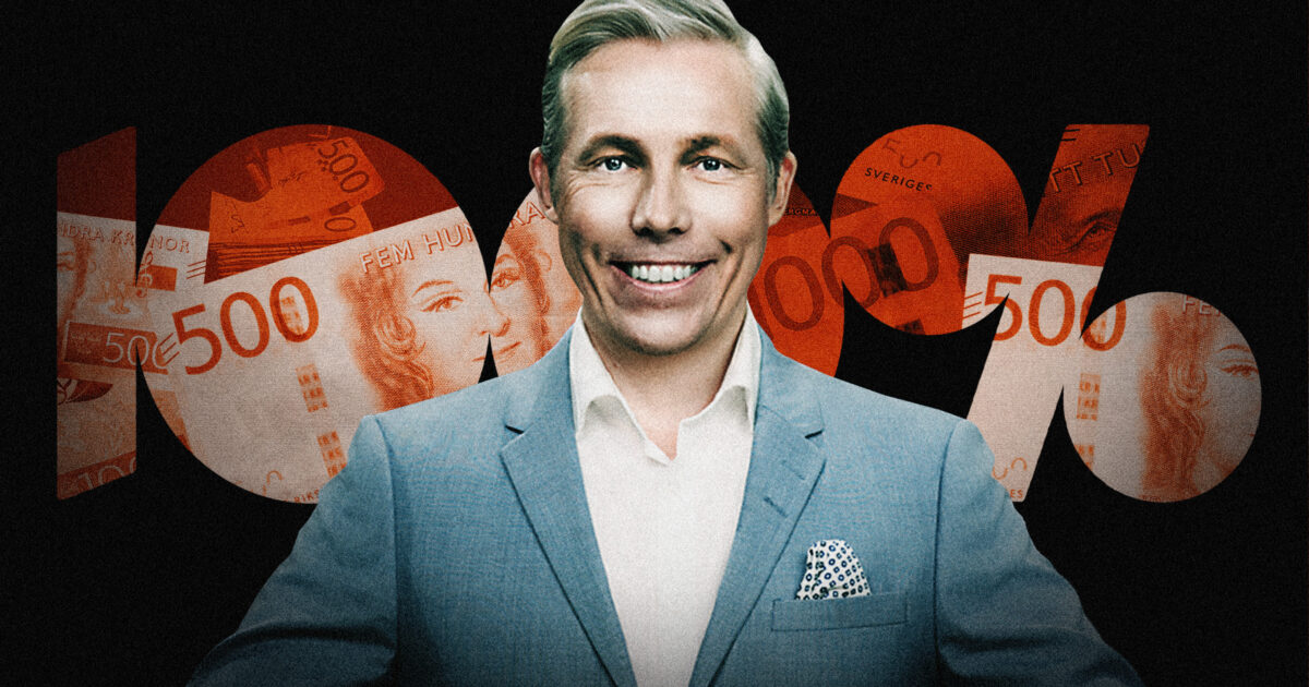 Henrik Jönsson framför 100 procent. Kläggets montage.