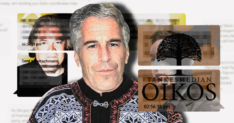 Asle Toje, Steve Bannon, Jeffrey Epstein. Kläggets montage.