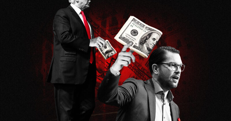 Trump ger pengar till Jimmie Åkesson