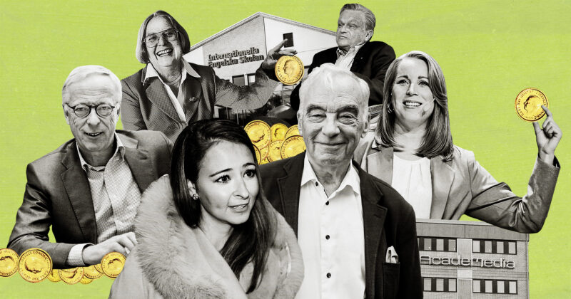 Alice Teodorescu Måwe, Lars Leijonborg, Annie Lööf, Gunnar Hökmark Peje Emilsson och Barbara Bergström. Kläggets montage.